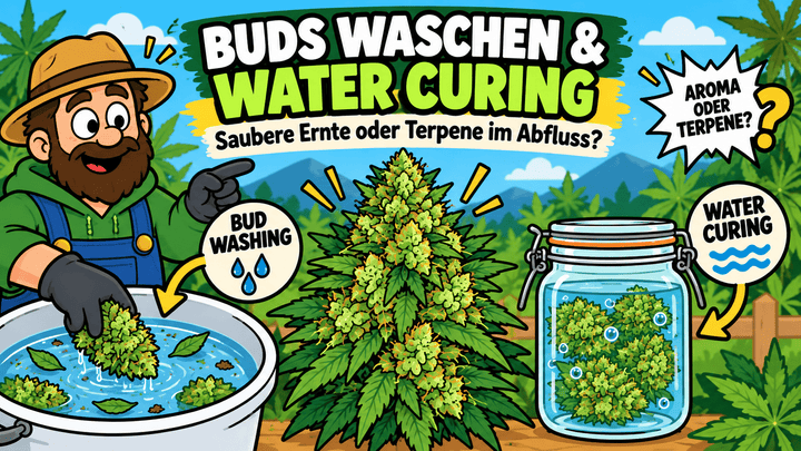 Buds waschen & Water Curing: Saubere Ernte oder Terpene im Abfluss?