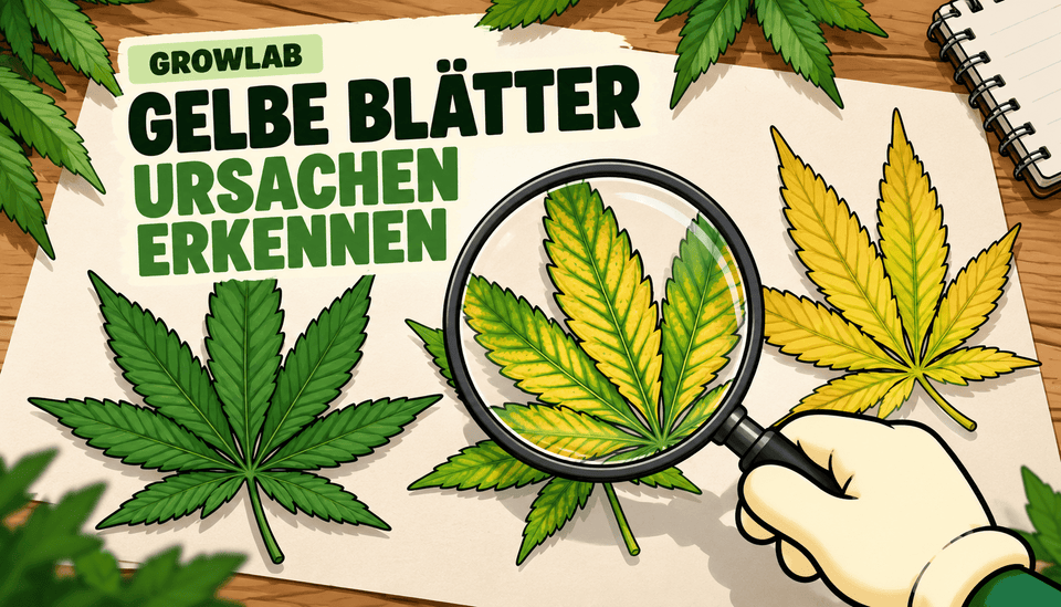 Cannabis gelbe Blätter – Ursachen erkennen und richtig reagieren - CannaSelection®