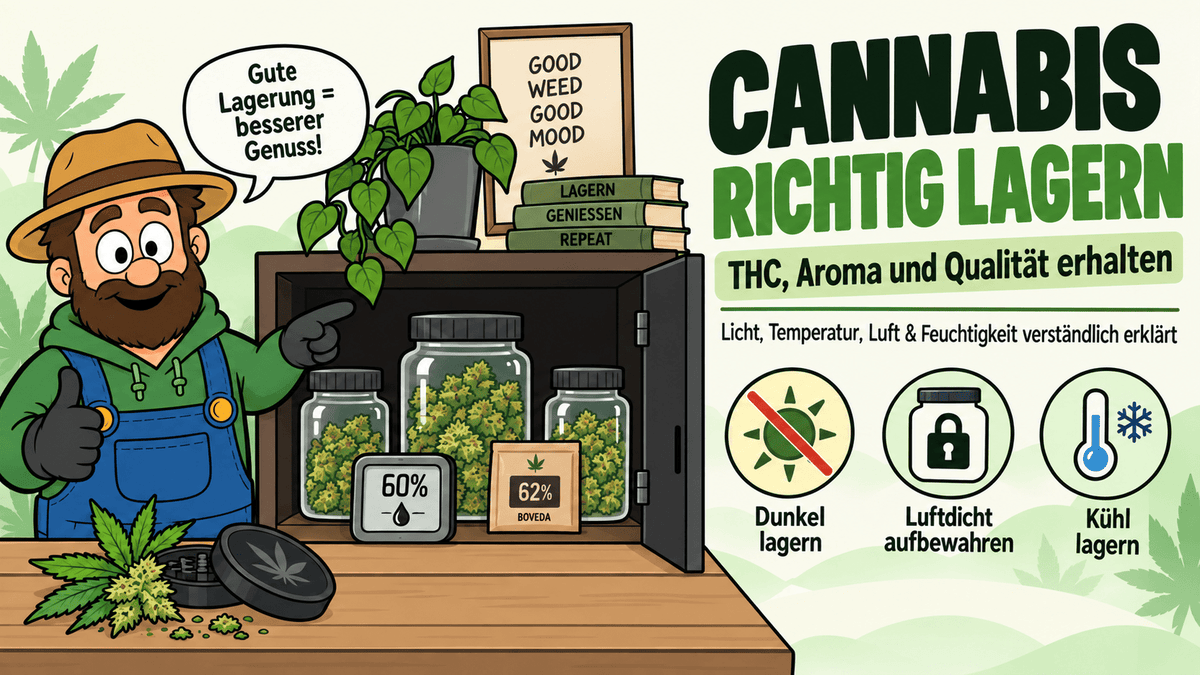 Cannabis richtig lagern: So bleiben Aroma, Wirkstoffe und Qualität erhalten - CannaSelection®