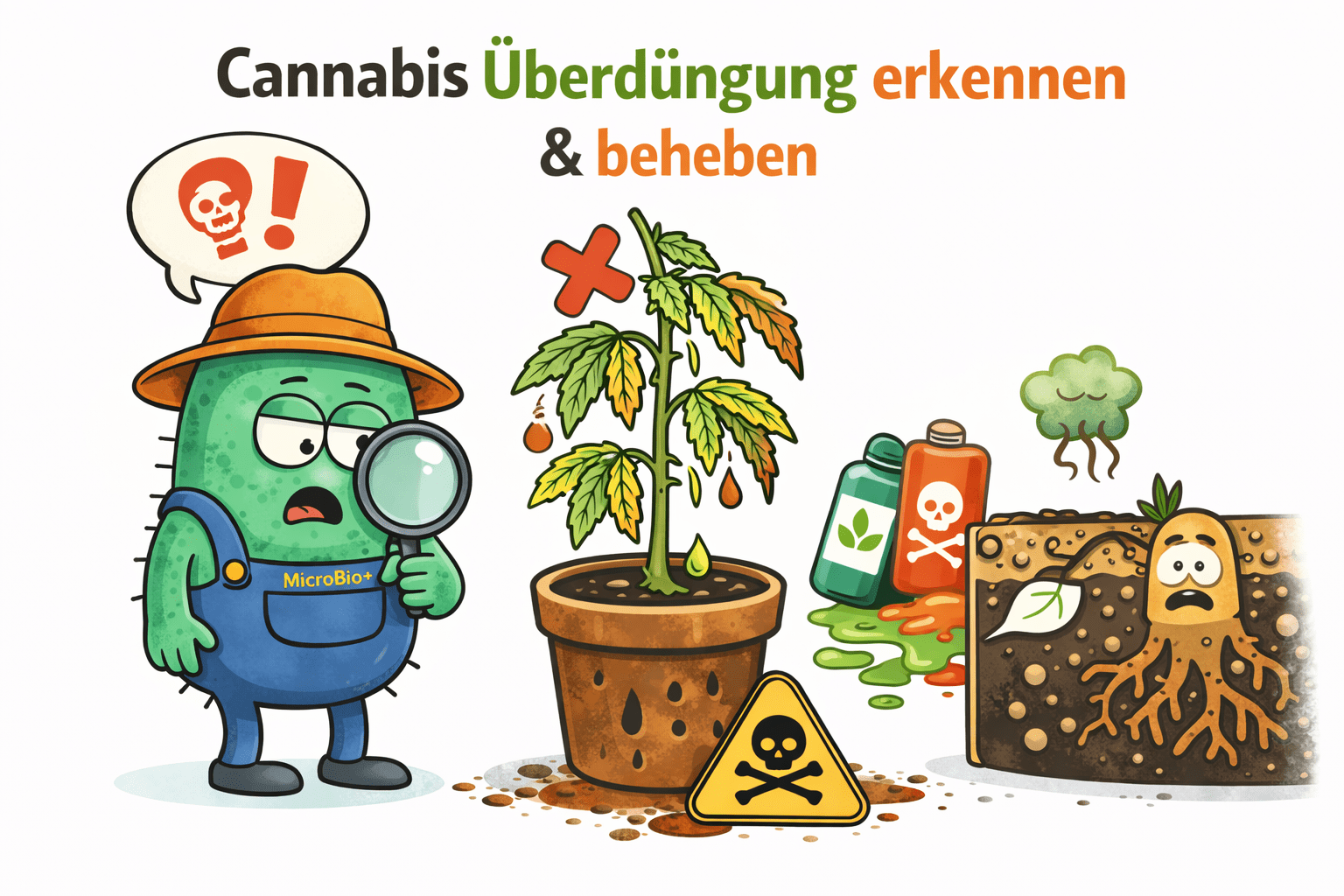 Cannabis Überdüngung erkennen und beheben - CannaSelection®