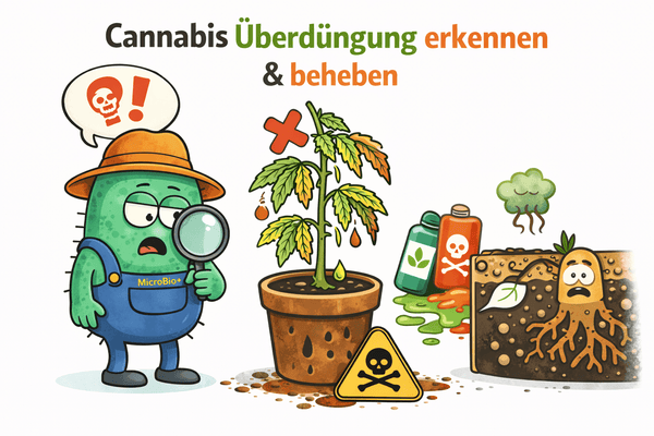Cannabis Überdüngung erkennen und beheben