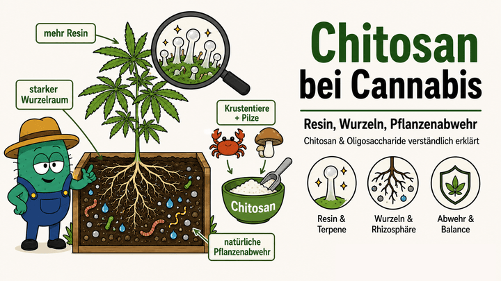 Chitosan im Cannabisanbau: Resin, Terpene, Wurzeln und natürliche Pflanzenabwehr - CannaSelection®