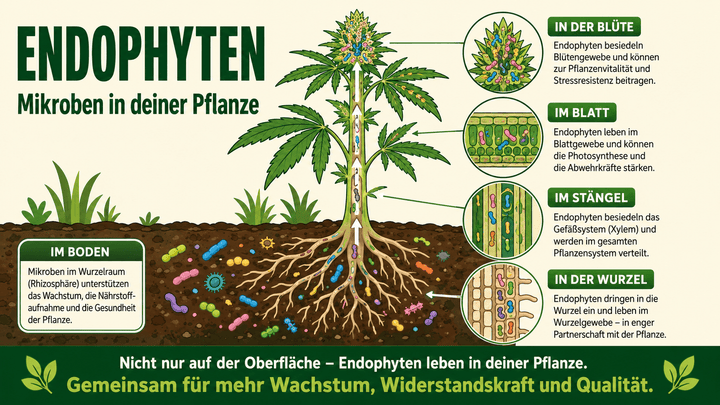 Endophyten bei Cannabis: In deiner Pflanze leben Mikroben - CannaSelection®