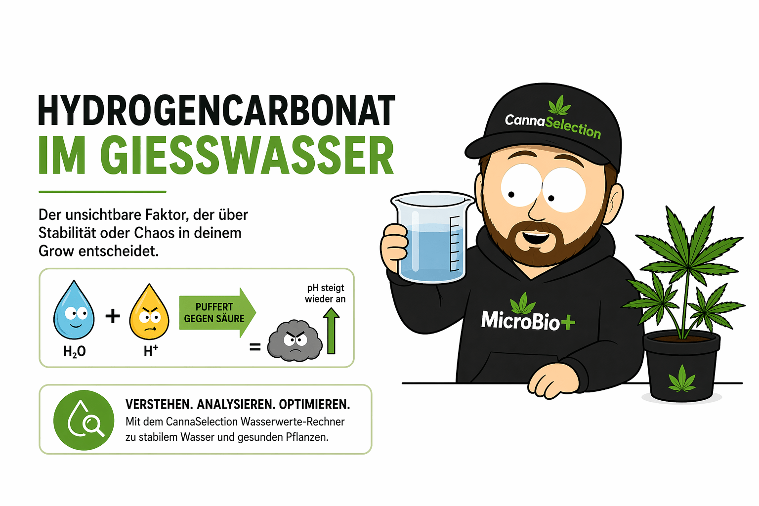 Hydrogencarbonat im Gießwasser - CannaSelection®