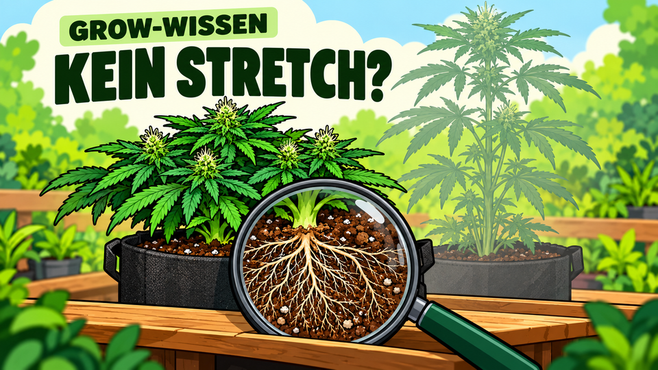 Kein Stretch nach der Blüteumstellung: Warum Cannabispflanzen nicht stretchen - CannaSelection®