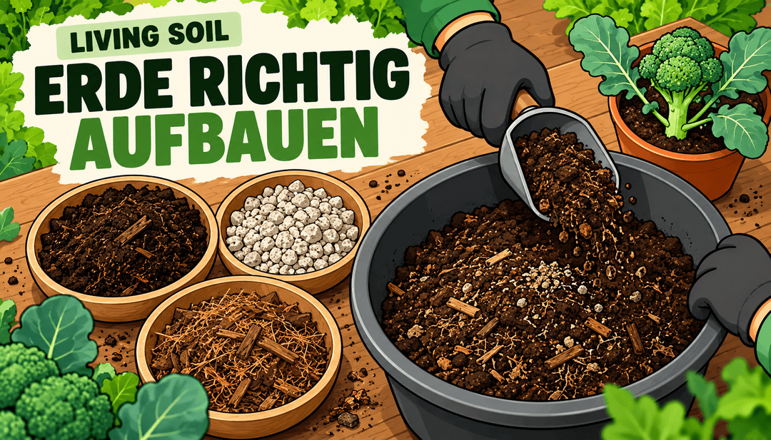 Living Soil Erde richtig aufbauen: Mischung, Struktur und der Unterschied zwischen Topf und Beet - CannaSelection®
