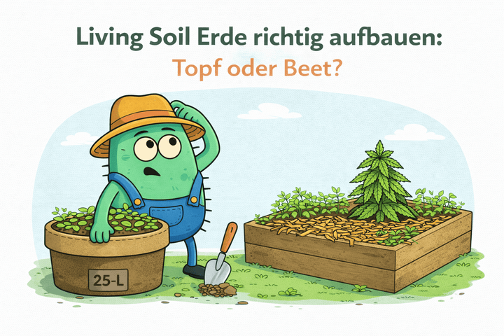 Living Soil Erde richtig aufbauen: Mischung, Struktur und der Unterschied zwischen Topf und Beet - CannaSelection®