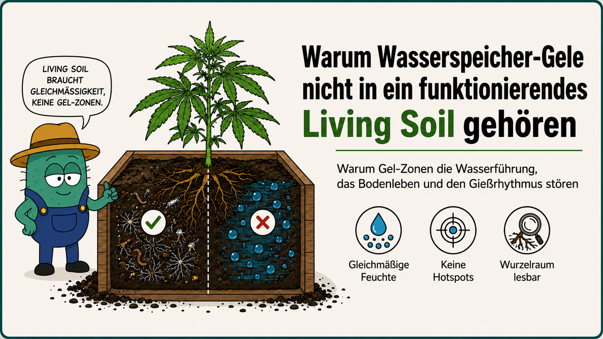 Mehr Wasserspeicher, weniger Kontrolle - CannaSelection®