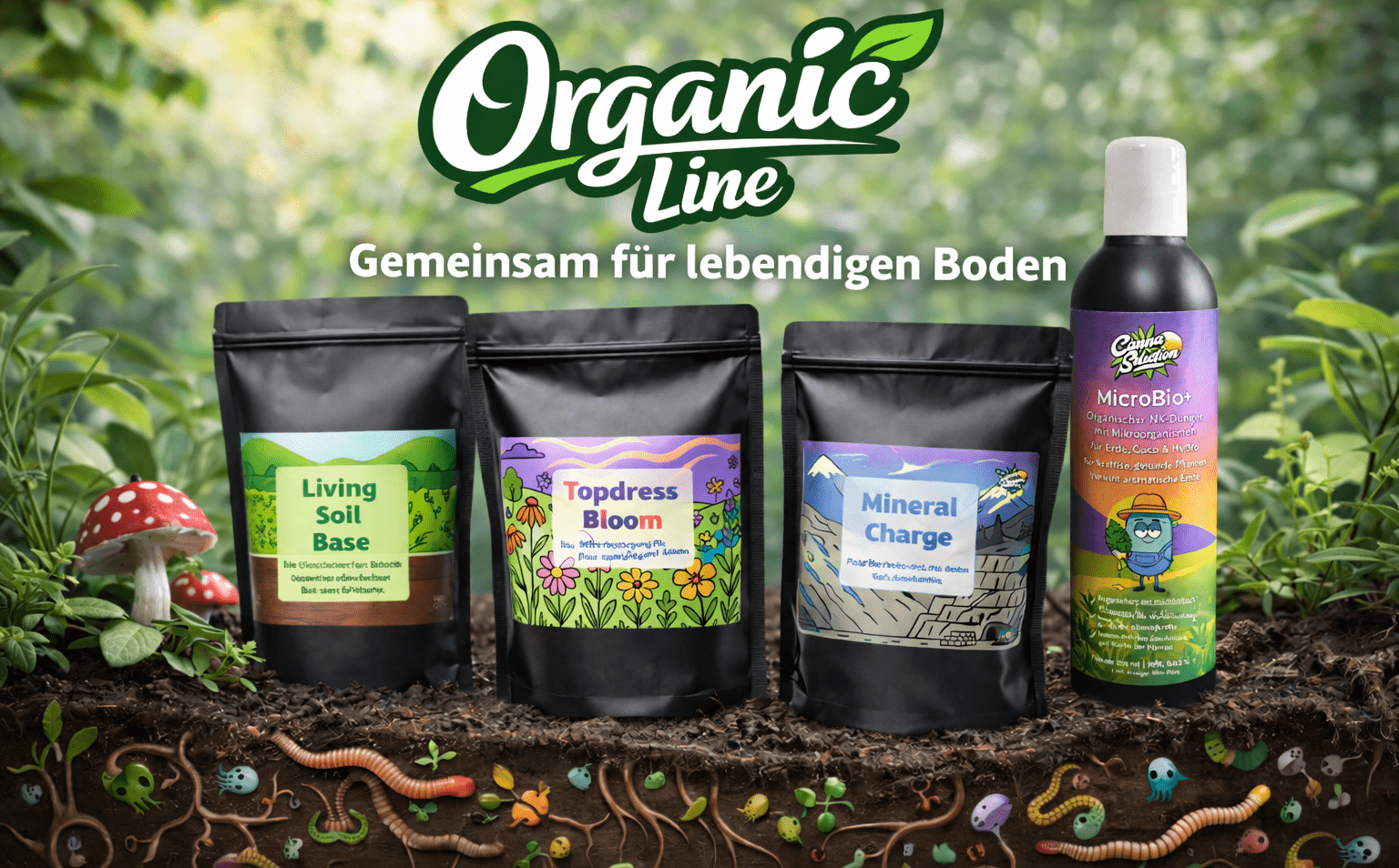Organic Line – Organischer Grow beginnt mit lebendigem Boden - CannaSelection