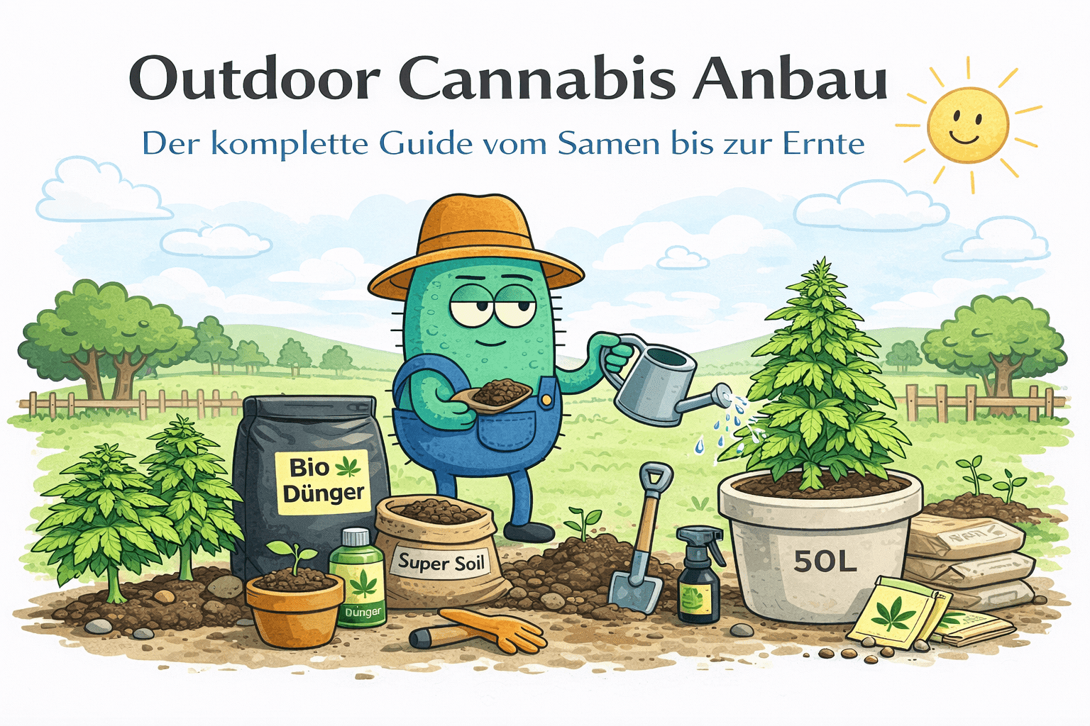 Outdoor Cannabis Anbau: Der komplette Guide vom Samen bis zur Ernte - CannaSelection®