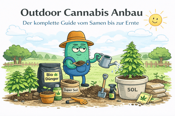 Outdoor Cannabis Anbau: Der komplette Guide vom Samen bis zur Ernte