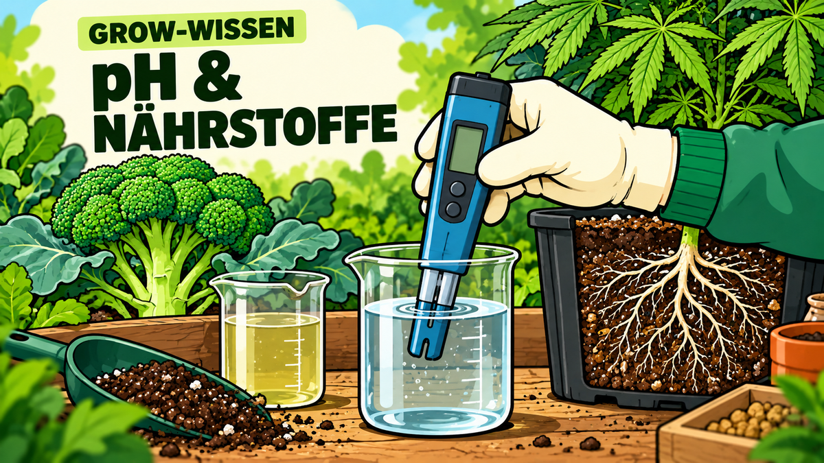 pH-Wert und Nährstoffaufnahme bei Cannabis: Warum eine gut versorgte Pflanze trotzdem hungern kann - CannaSelection®