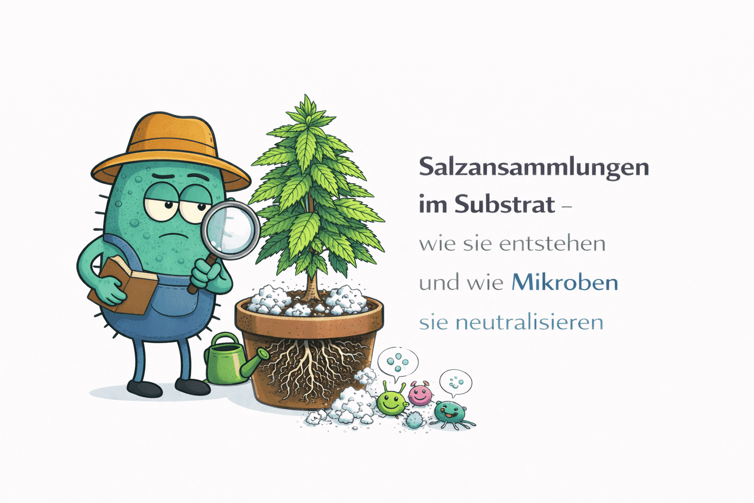 Salzansammlungen im Substrat – wie sie entstehen und wie Mikroben sie neutralisieren - CannaSelection®