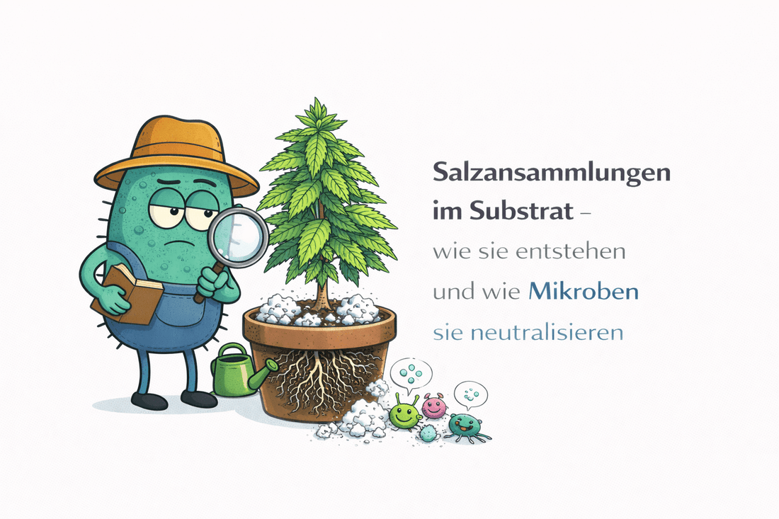 Salzansammlungen im Substrat – wie sie entstehen und wie Mikroben sie neutralisieren - CannaSelection®