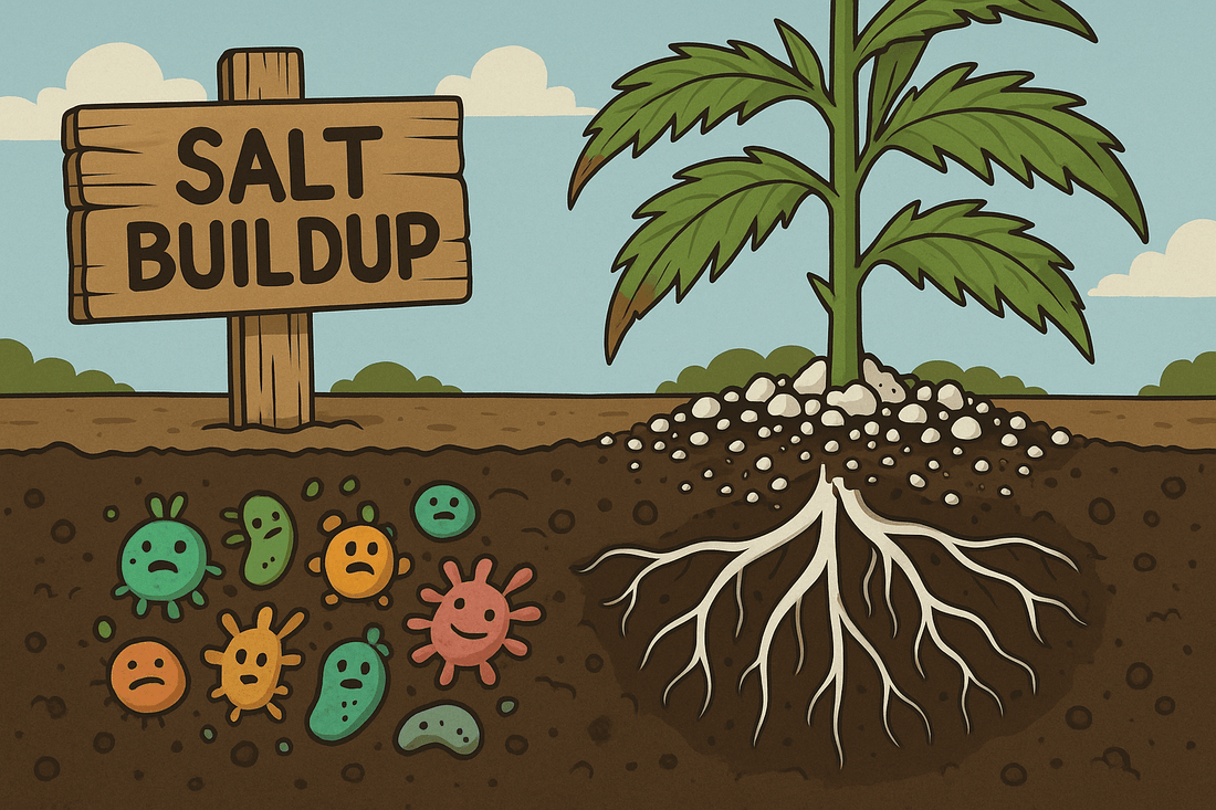 Salzansammlungen im Substrat – wie sie entstehen und wie Mikroben sie neutralisieren - CannaSelection