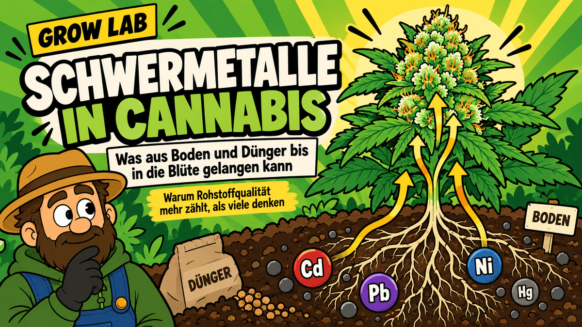 Schwermetalle in Cannabis: Was aus Boden und Dünger bis in die Blüte gelangen kann - CannaSelection®