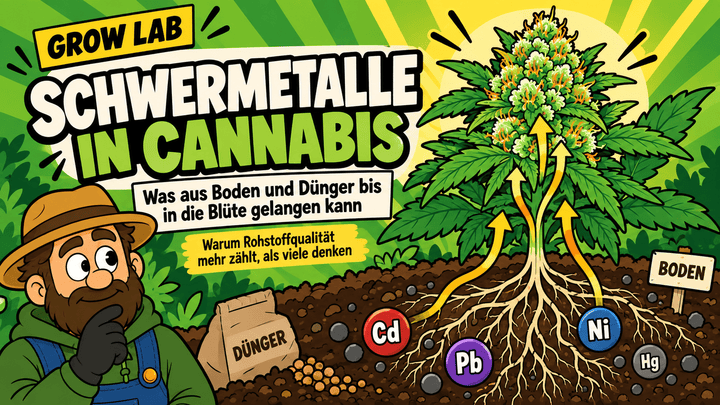 Schwermetalle in Cannabis: Was aus Boden und Dünger bis in die Blüte gelangen kann