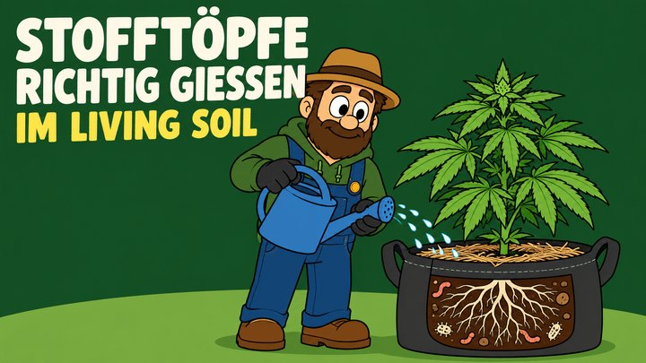 Stofftöpfe richtig gießen im Living Soil