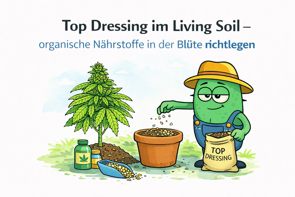 Top Dressing in Living Soil – how to properly replenish organic nutrients during flowering