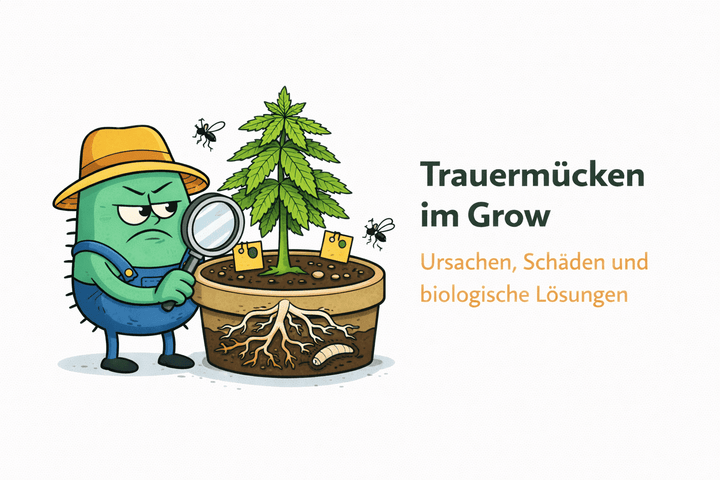 Trauermücken im Grow - Ursachen, Schäden und biologische Lösungen - CannaSelection®