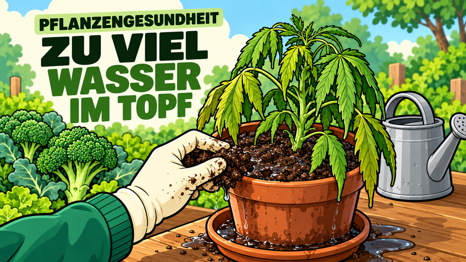 Überwässerung im Cannabis Grow – Symptome erkennen und richtig reagieren - CannaSelection®