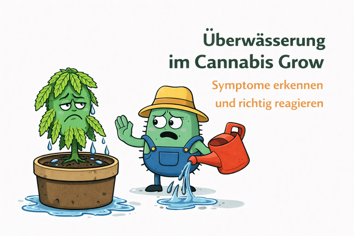 Überwässerung im Cannabis Grow – Symptome erkennen und richtig reagieren - CannaSelection®