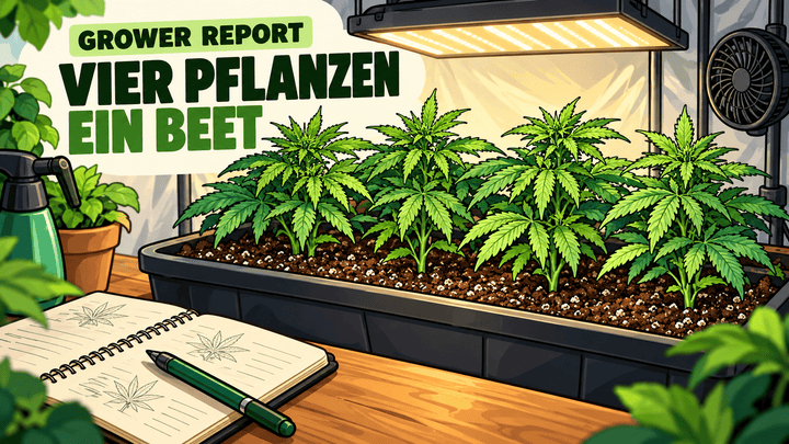 Vier Pflanzen, ein Beet und der einfachste Run bisher - CannaSelection®