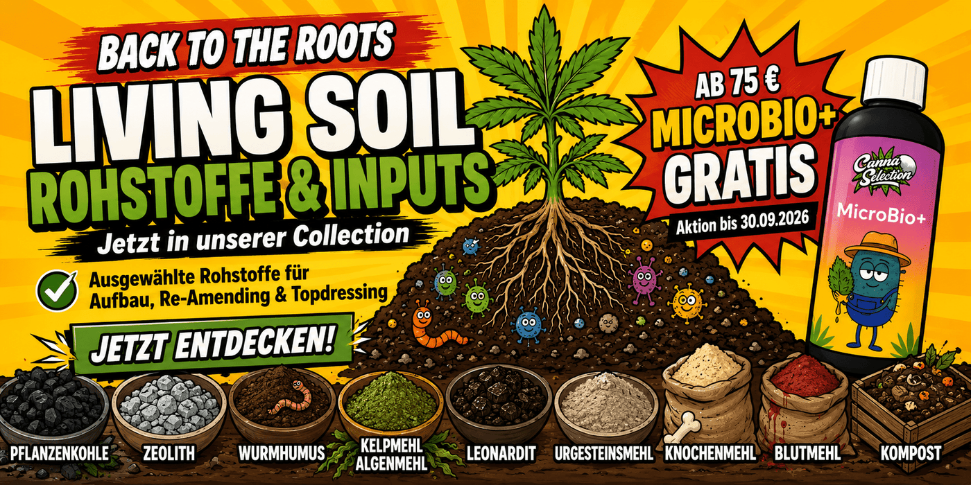 Living Soil Rohstoffaktion mit kostenloser MicroBio+ Zugabe
