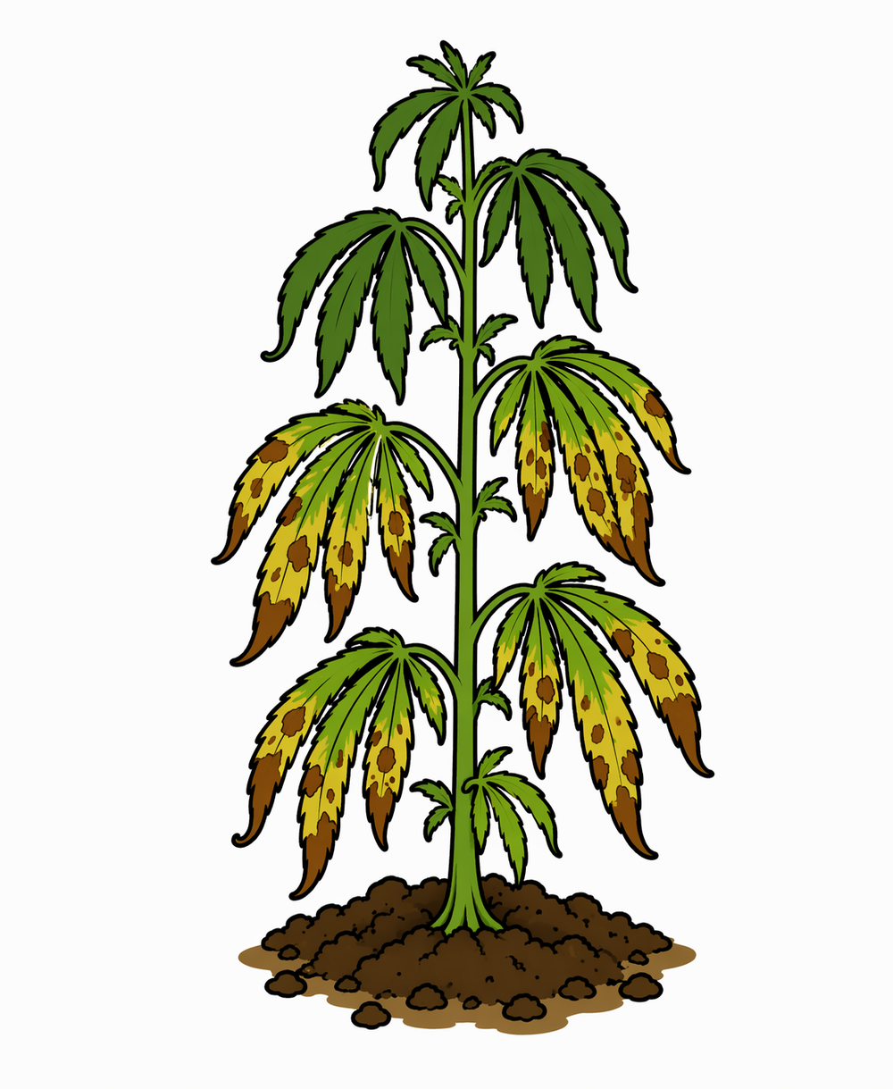 Blattseptoria / Blattfleckenkrankheit