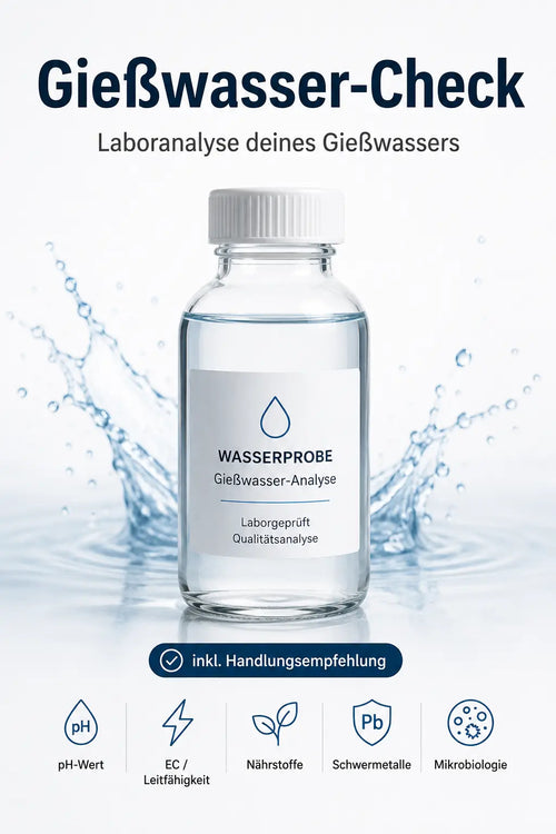 Gießwasser-Analyse