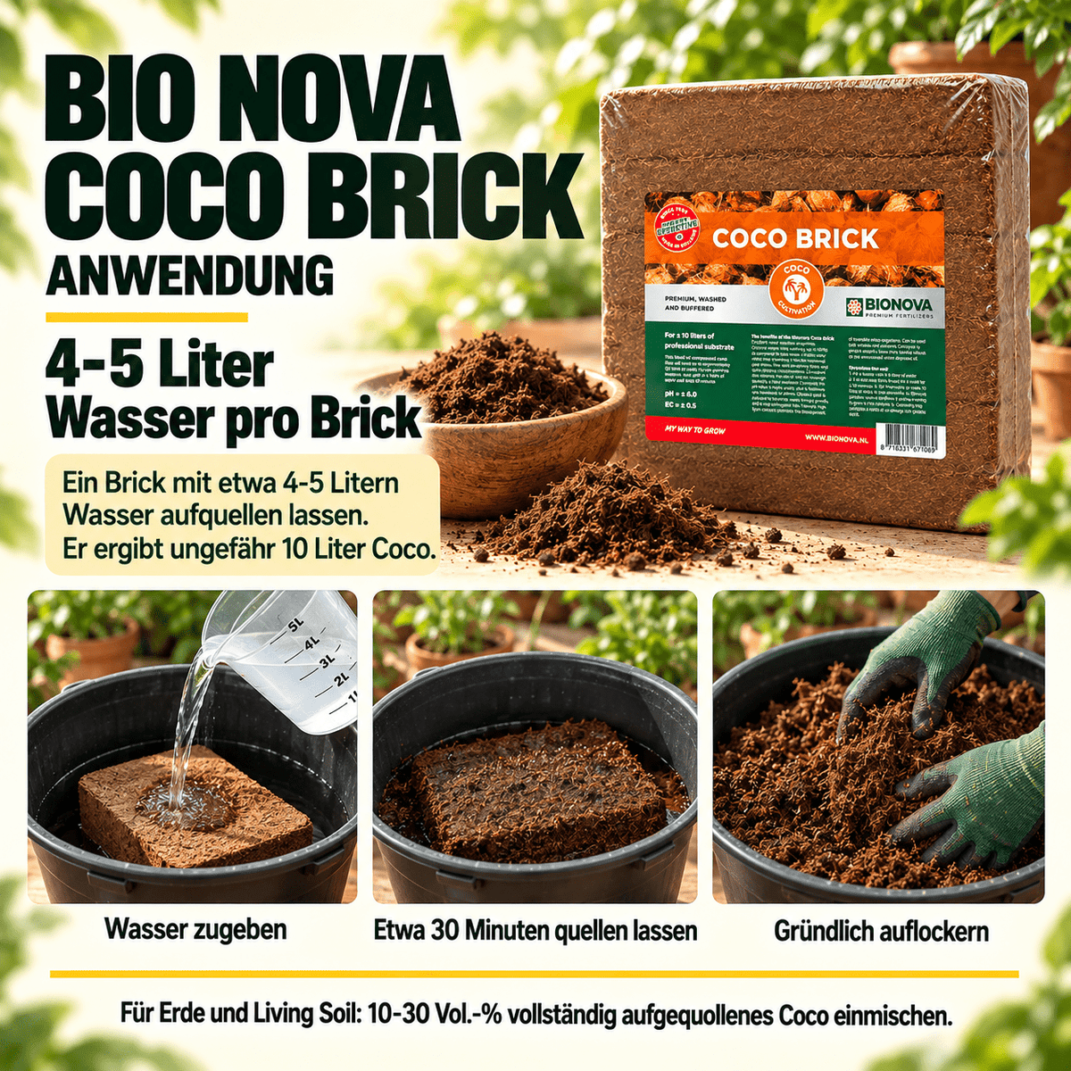 Bio Nova Coco Brick - CannaSelection®