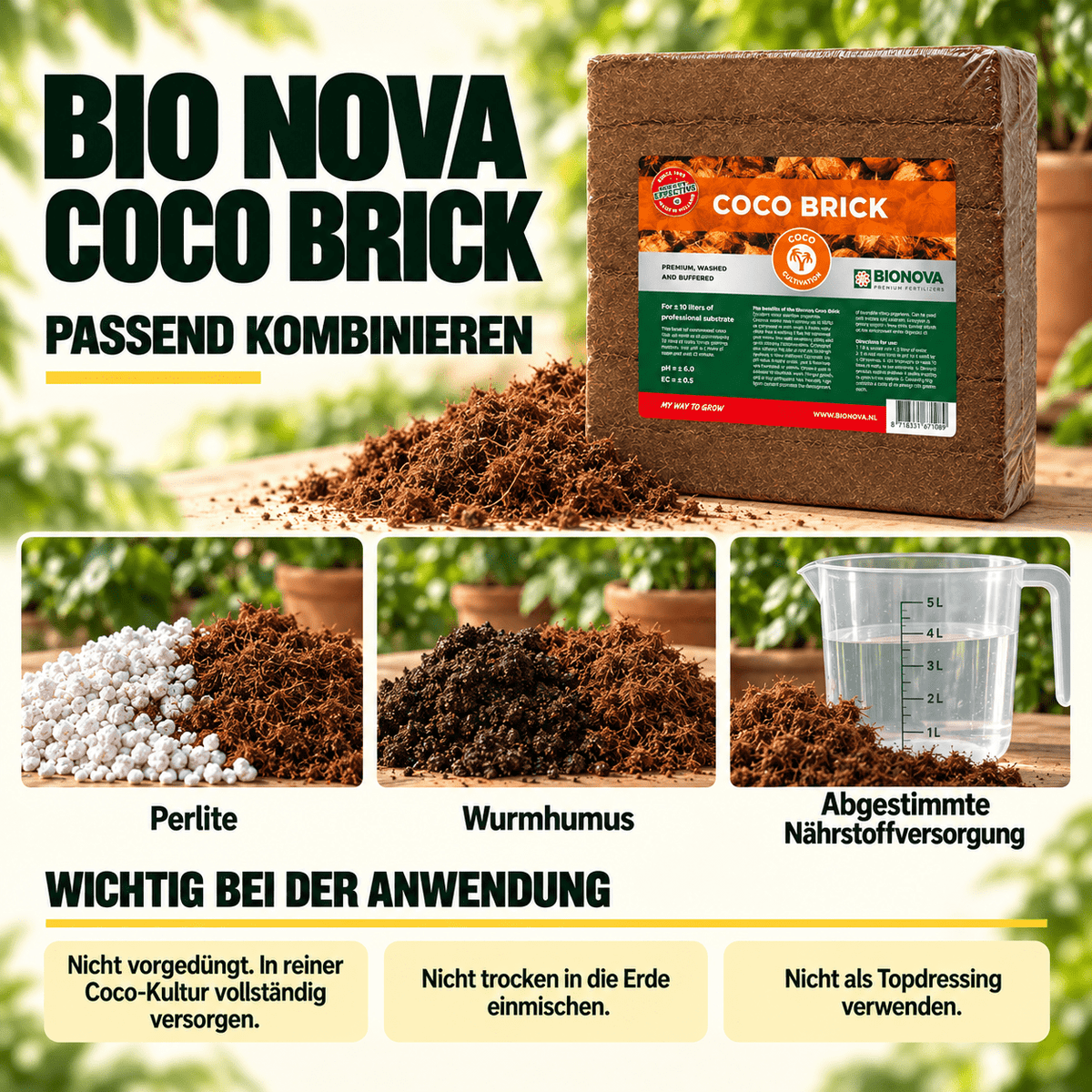 Bio Nova Coco Brick - CannaSelection®