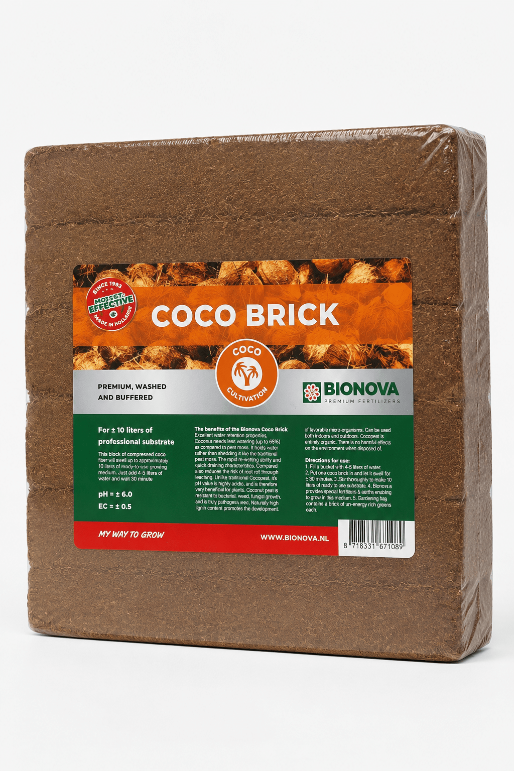 Bio Nova Coco Brick - CannaSelection®