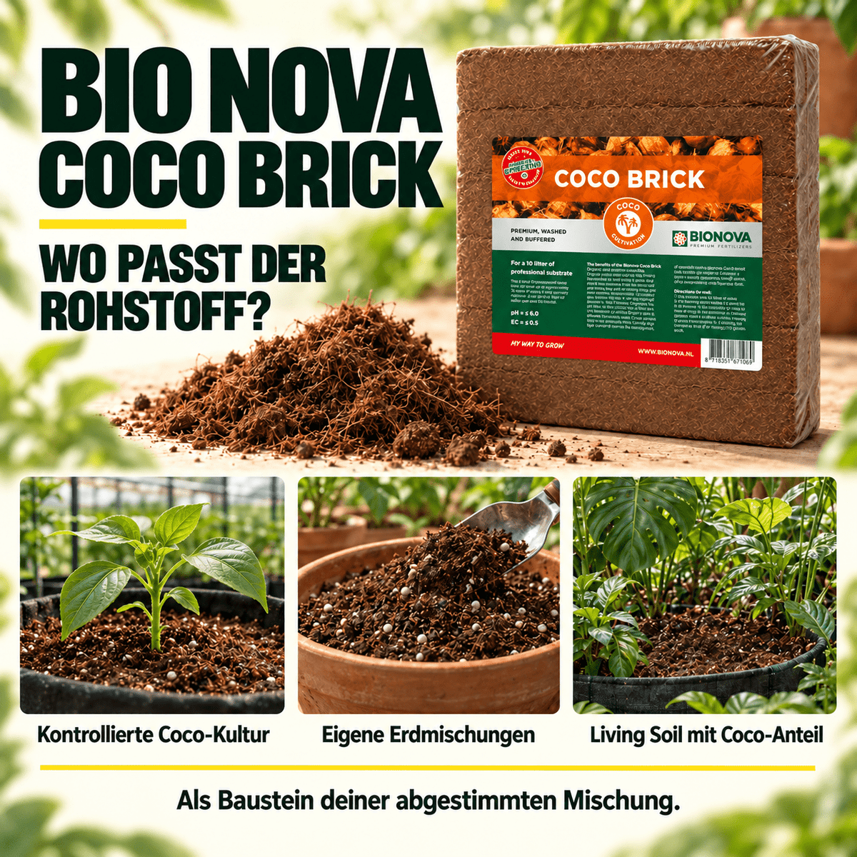 Bio Nova Coco Brick - CannaSelection®