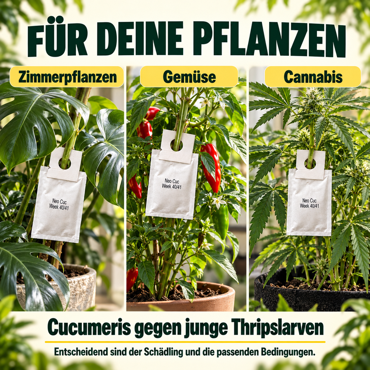 Cucumeris Raubmilben gegen Thripse - CannaSelection®