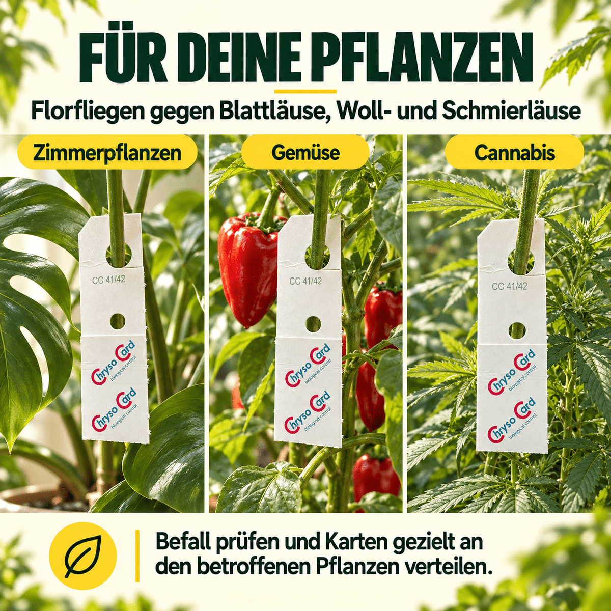 Florfliegen gegen Blattläuse und Wollläuse - CannaSelection®