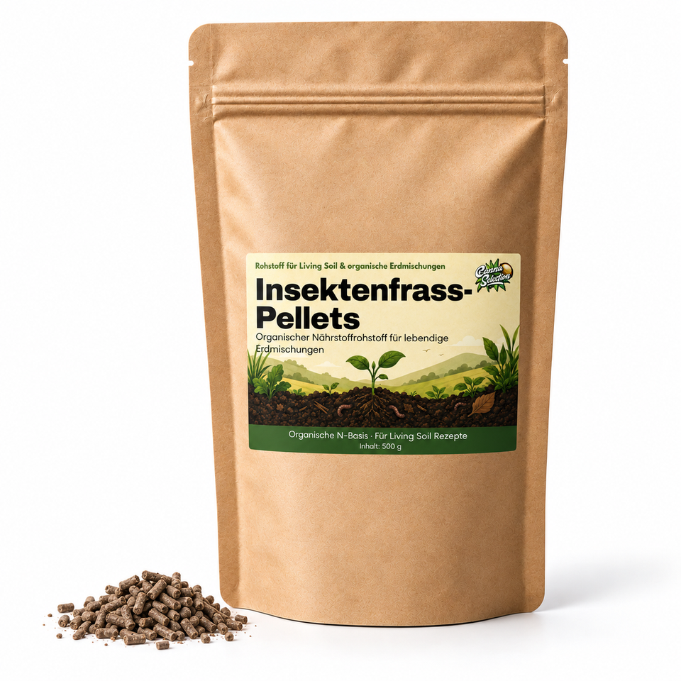 Insektenfrass-Pellets
