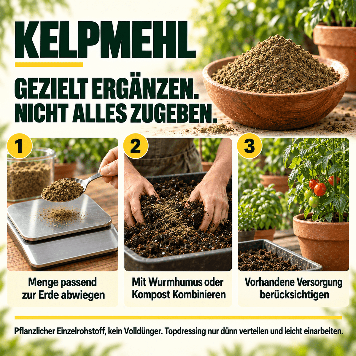 Kelpmehl / Algenmehl – 100 % Kelp - CannaSelection®