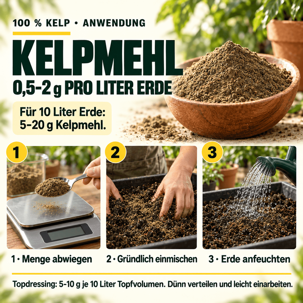 Kelpmehl / Algenmehl – 100 % Kelp - CannaSelection®