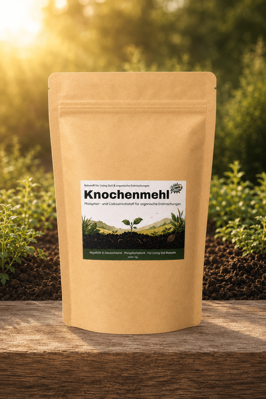 Knochenmehl für Living Soil - tierischer Phosphor- & Calcium-Rohstoff - CannaSelection®