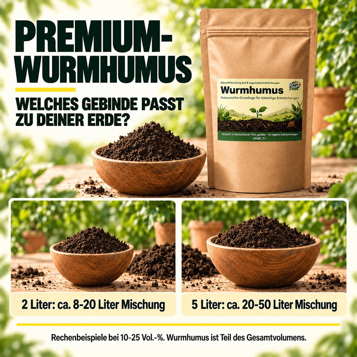 Lebendiger Premium-Wurmhumus - CannaSelection®
