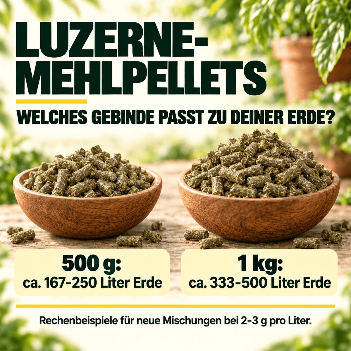 Luzerne-Mehlpellets - Alfalfa Pellets - CannaSelection®