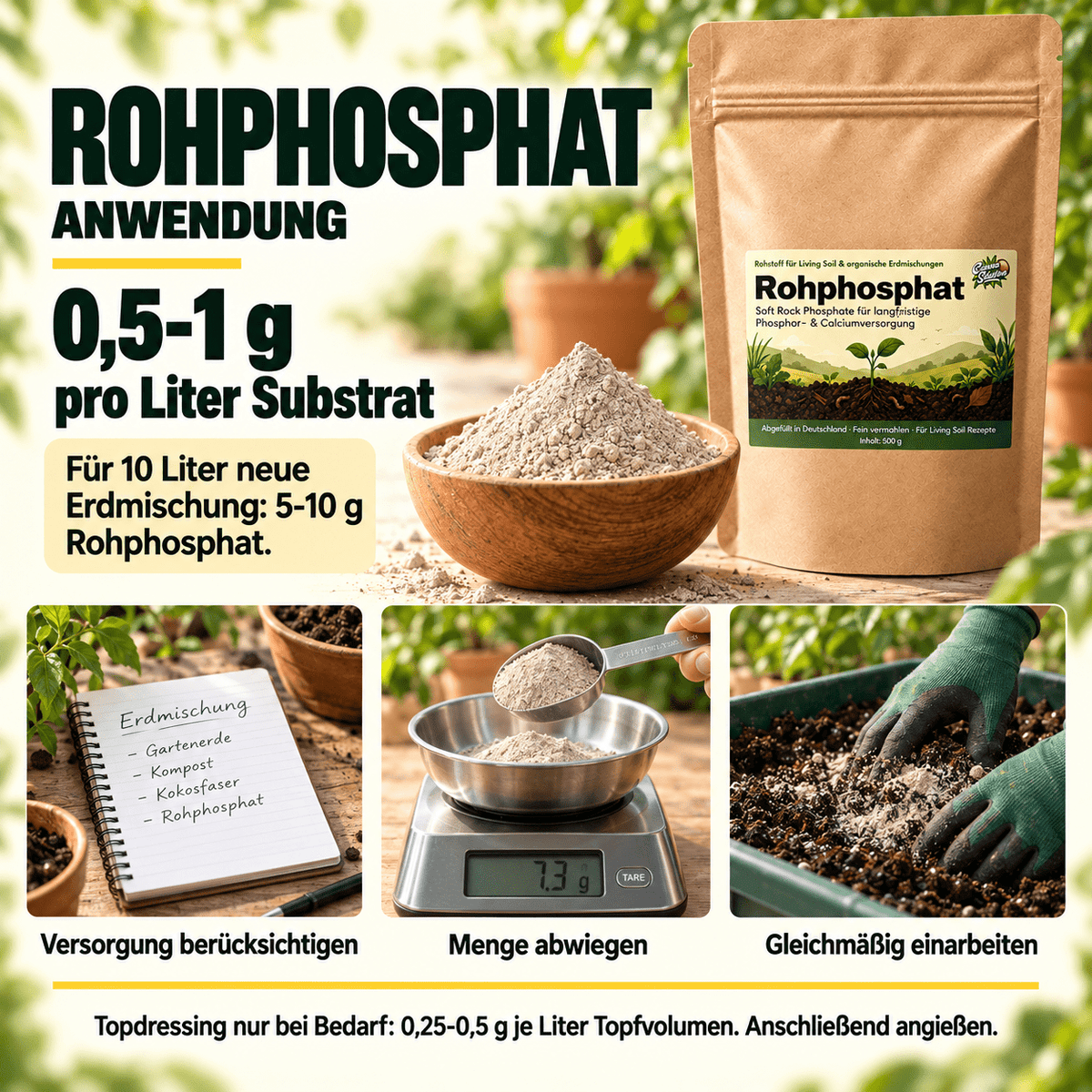 Rohphosphat - Soft Rock Phosphate - CannaSelection®